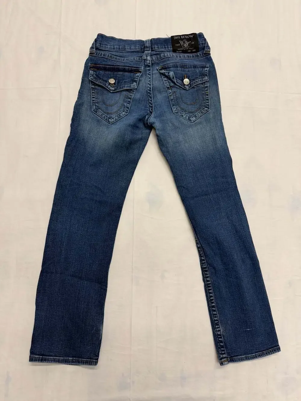 True Religion Ricky Relaxed Straight Jeans Medium Wash Size 30